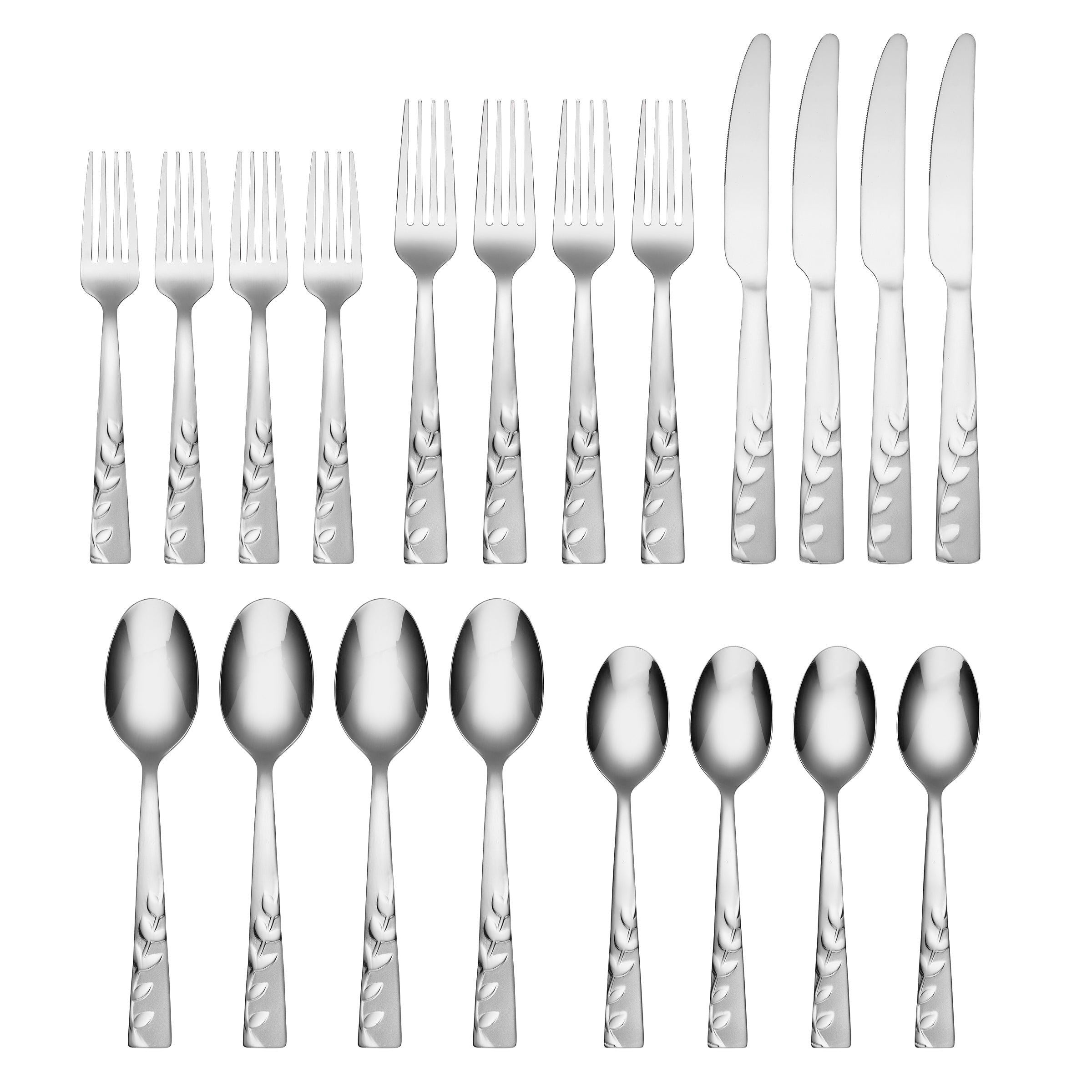 Blossom Sand 20 Piece Flatware Set