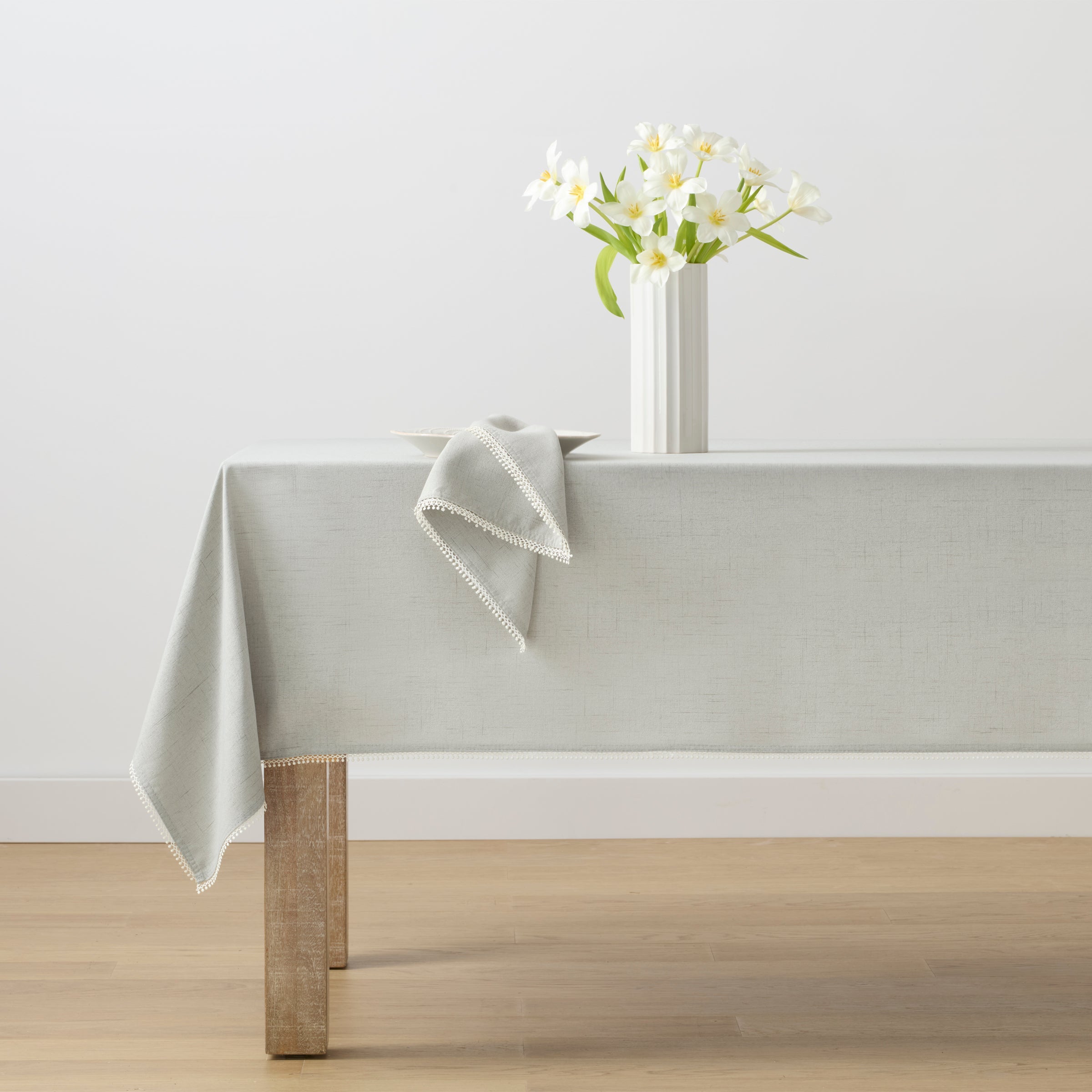French Perle Dove Grey 19X19 Napkin