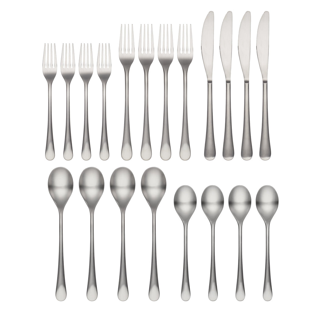 Xyla Satin 20 Piece Flatware Set