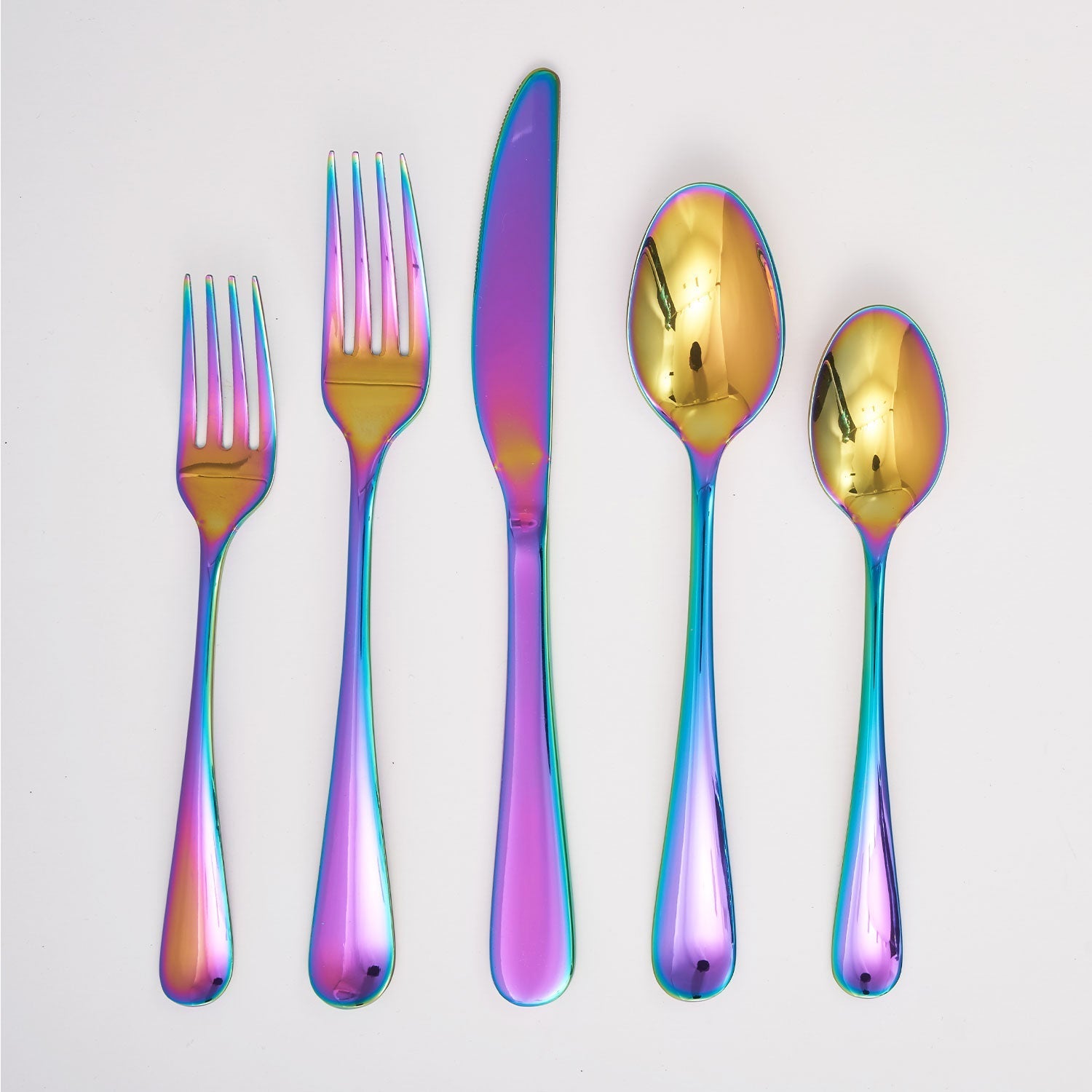 Rhiannon Rainbow Mirror 20 Piece Flatware Set