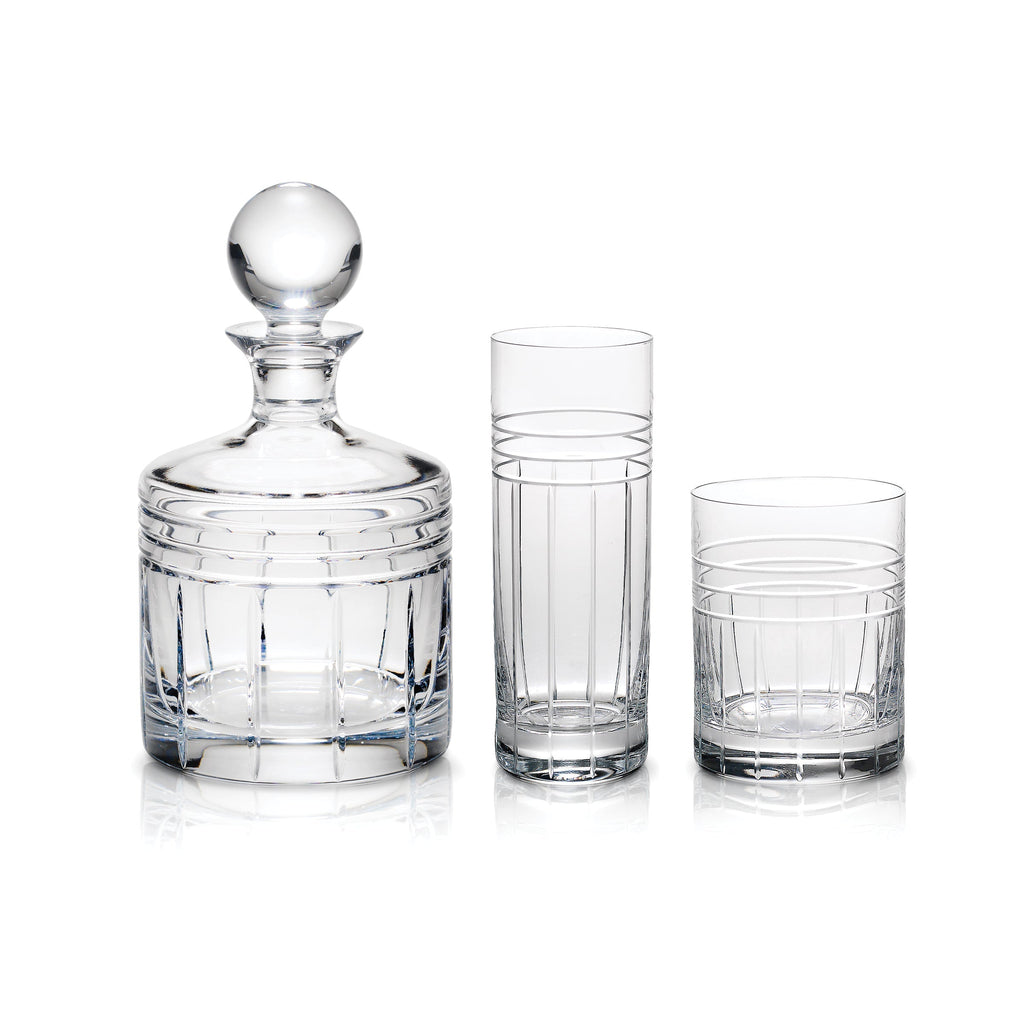 Tempo Crystal Double Old Fashion Glasses - Set Of 4