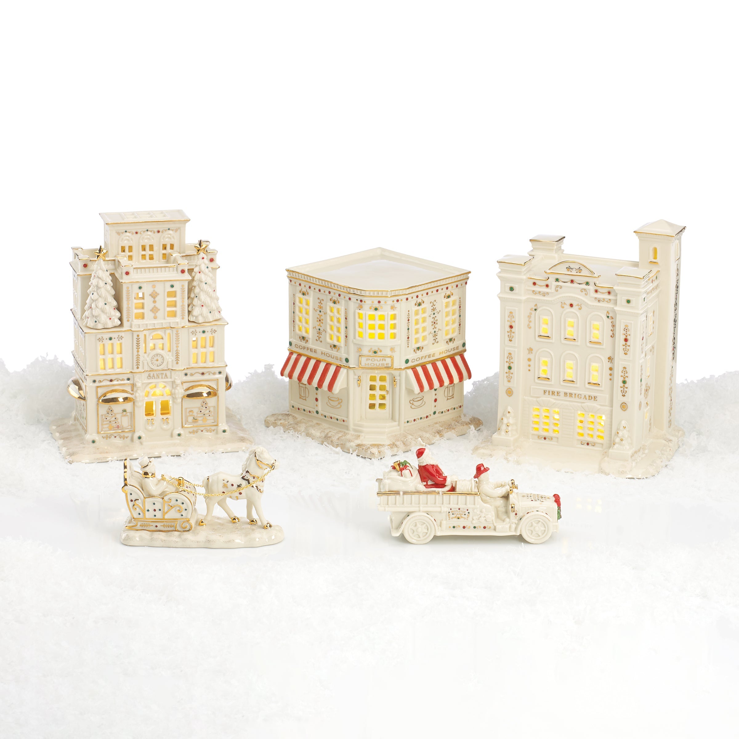 Mistletoe Park Lit Coffee Shop Figurine