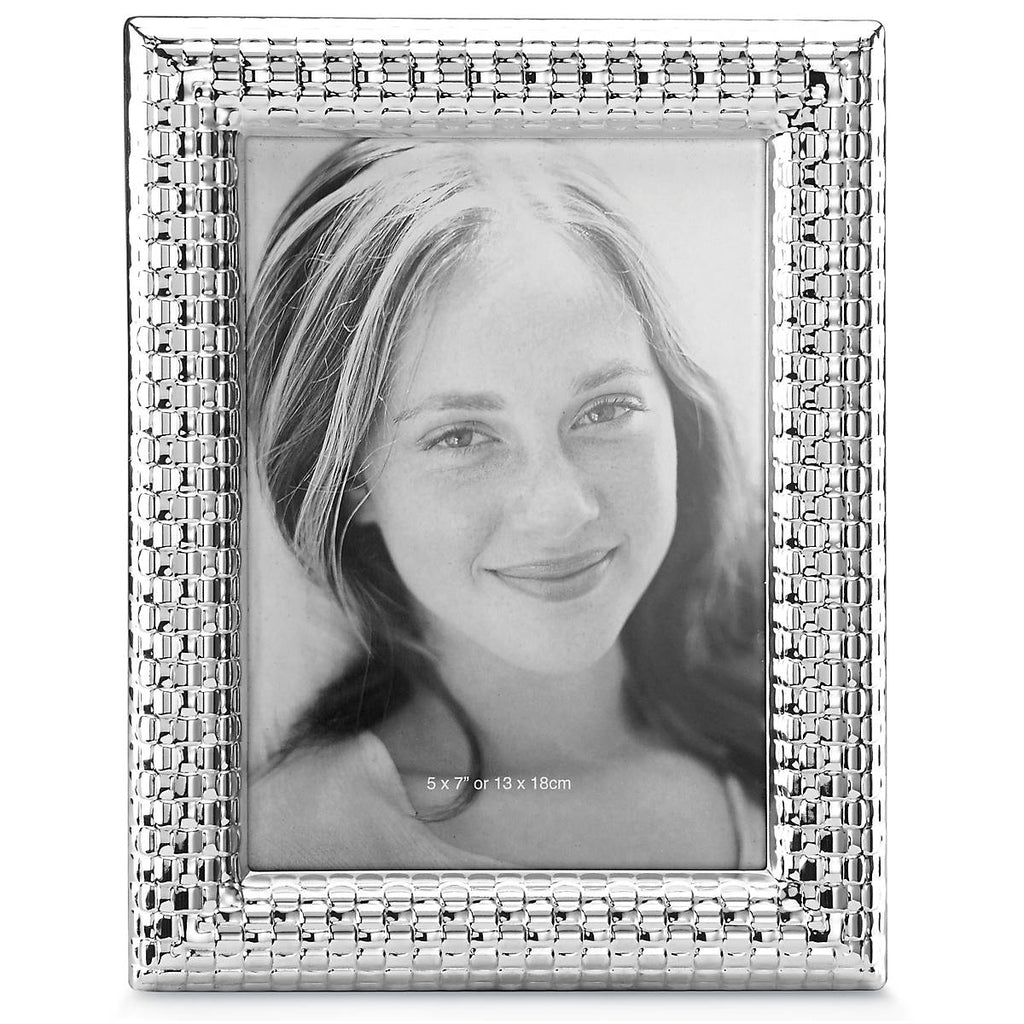 "Watchband Silver 5"" x 7"" Photo Frame"