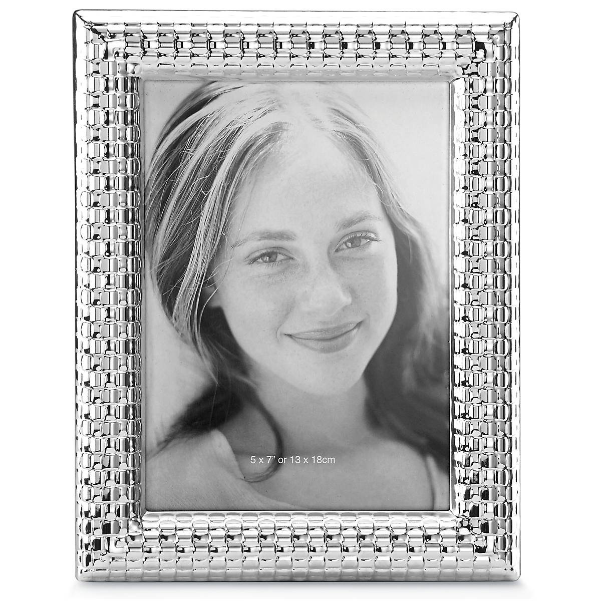 "Watchband Silver 5"" x 7"" Photo Frame"