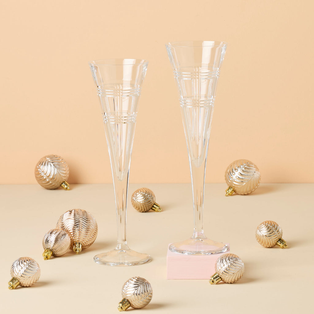 Hudson Toasting Flutes - Set Of 2