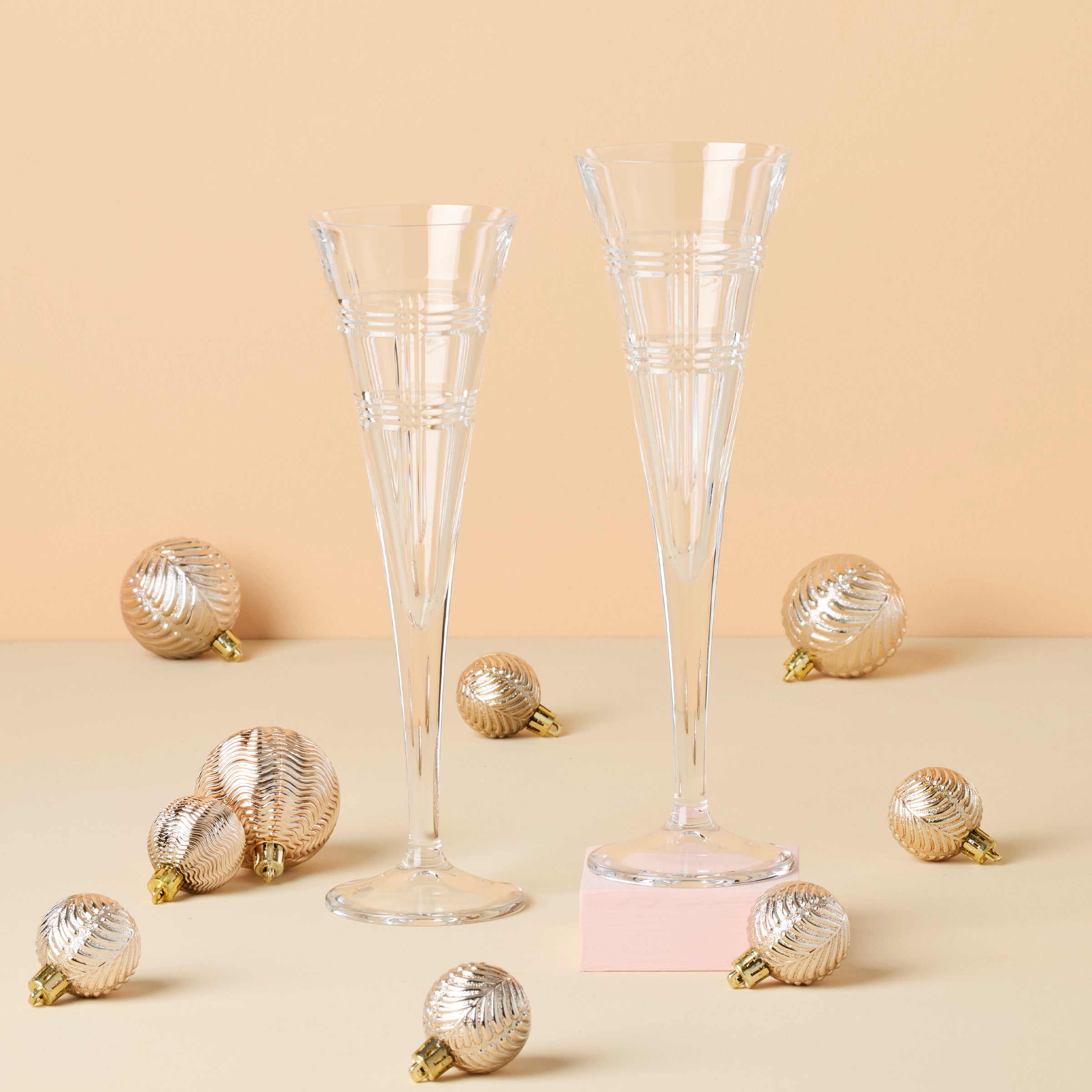Hudson Toasting Flutes - Set Of 2