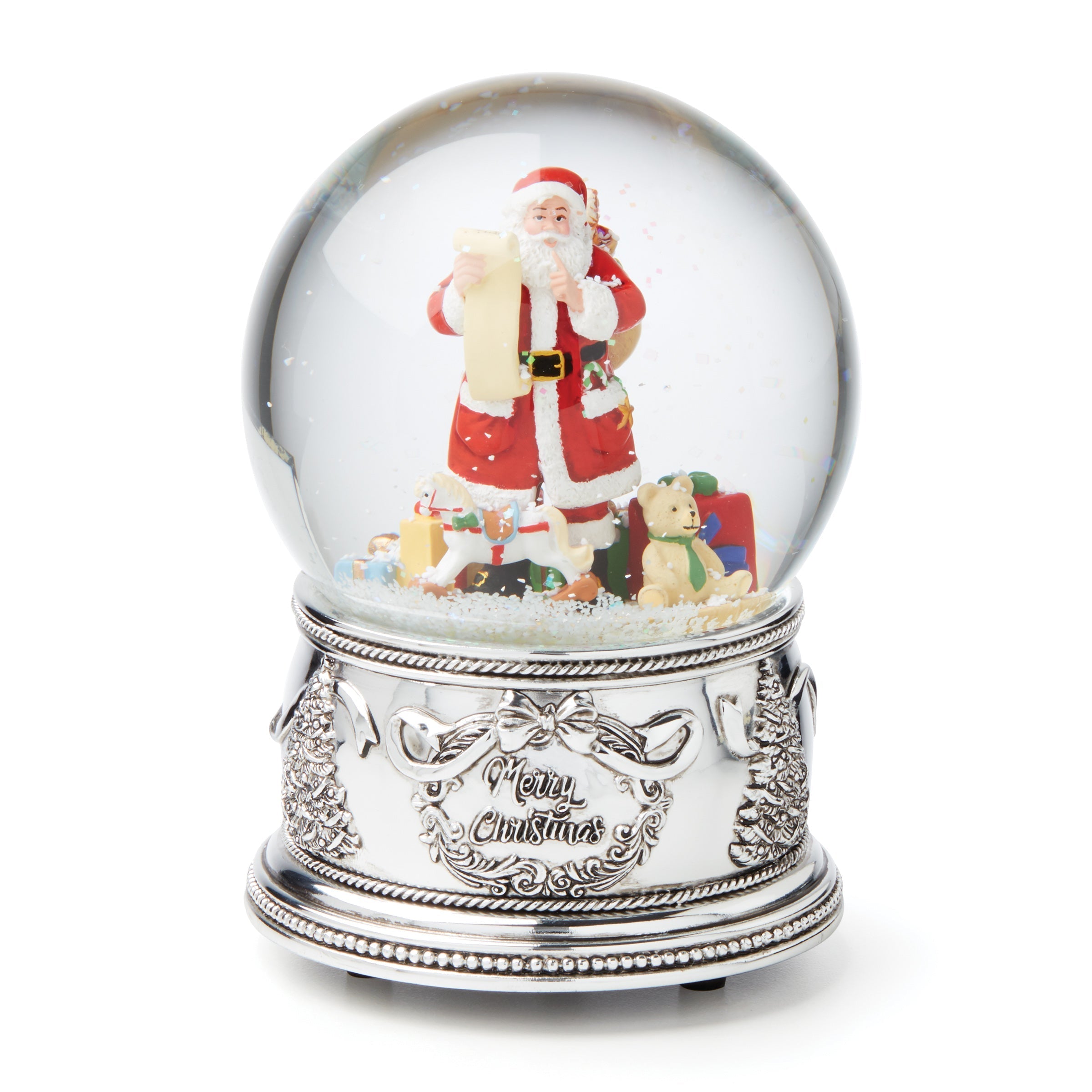 Winter Traditions Santa Snow Globe
