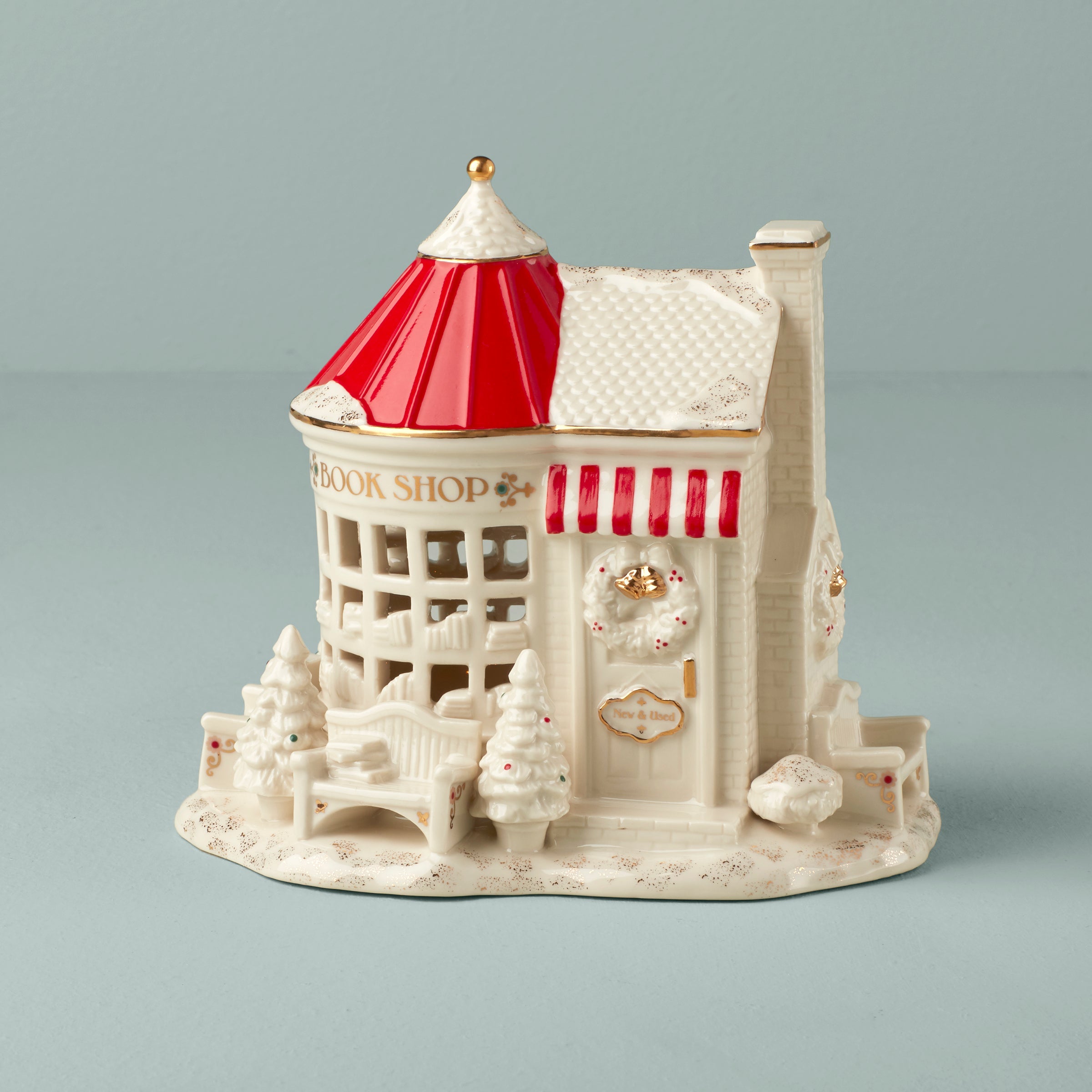 Mistletoe Park Book Store Figurine
