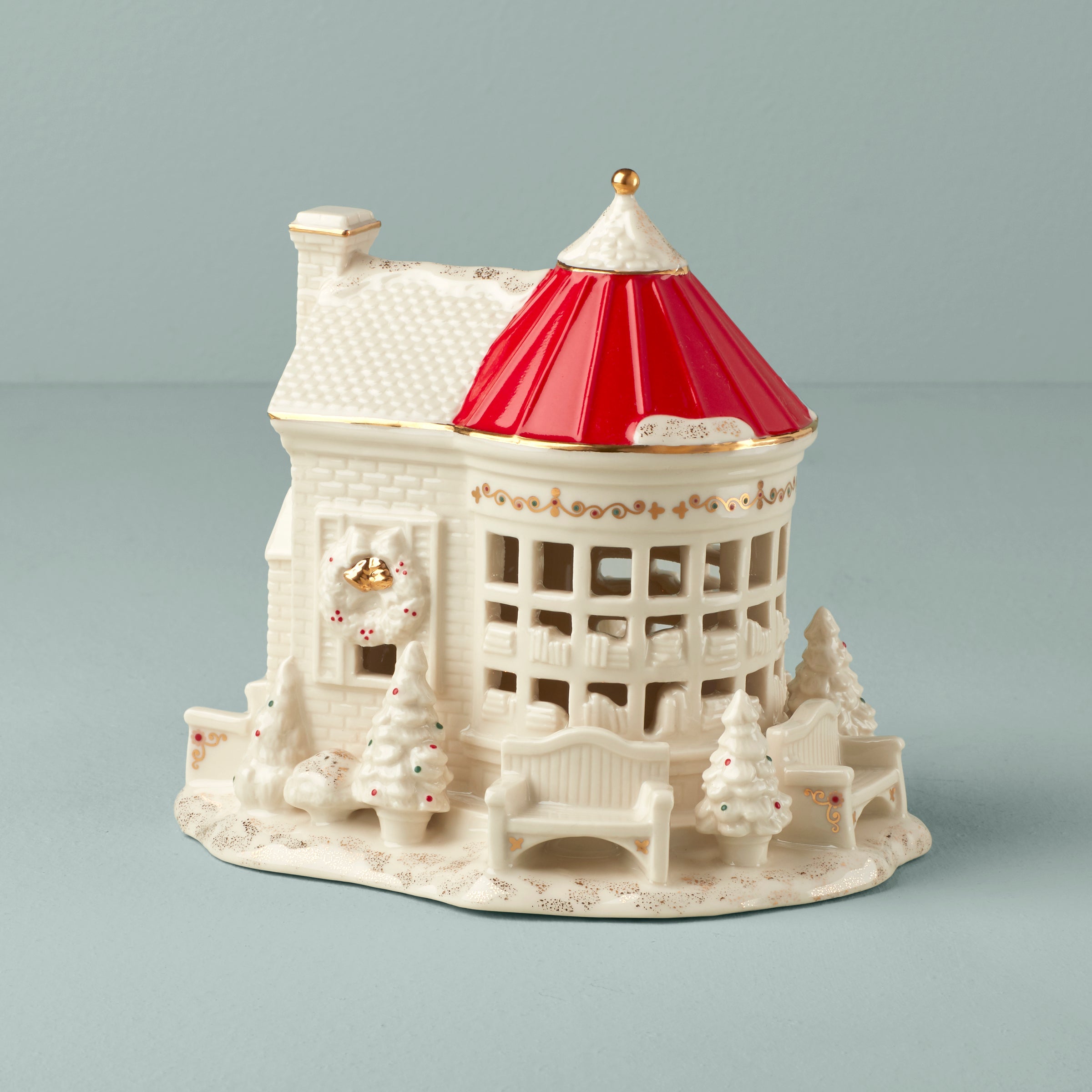 Mistletoe Park Book Store Figurine