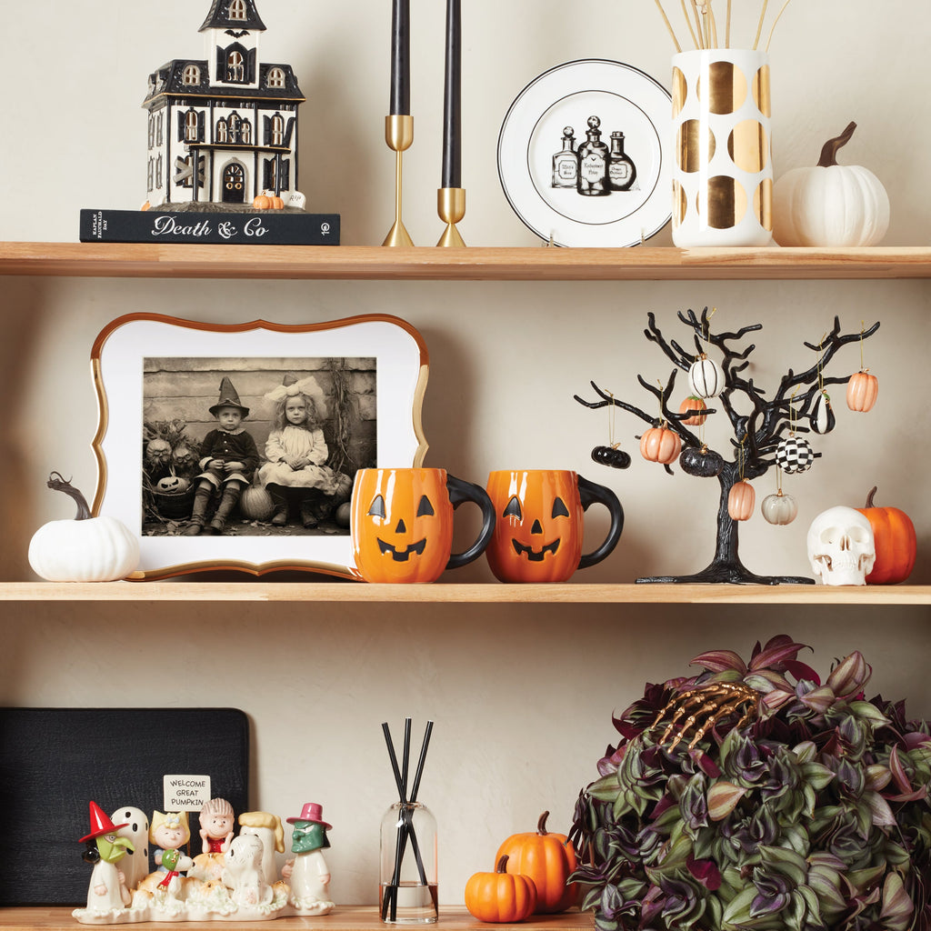 Vintage Halloween Lit House Figurine