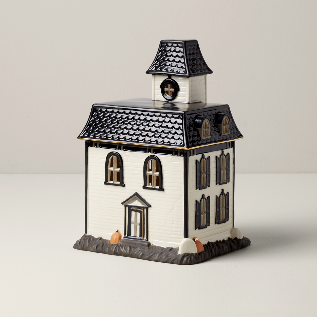 Vintage Halloween Lit House Figurine