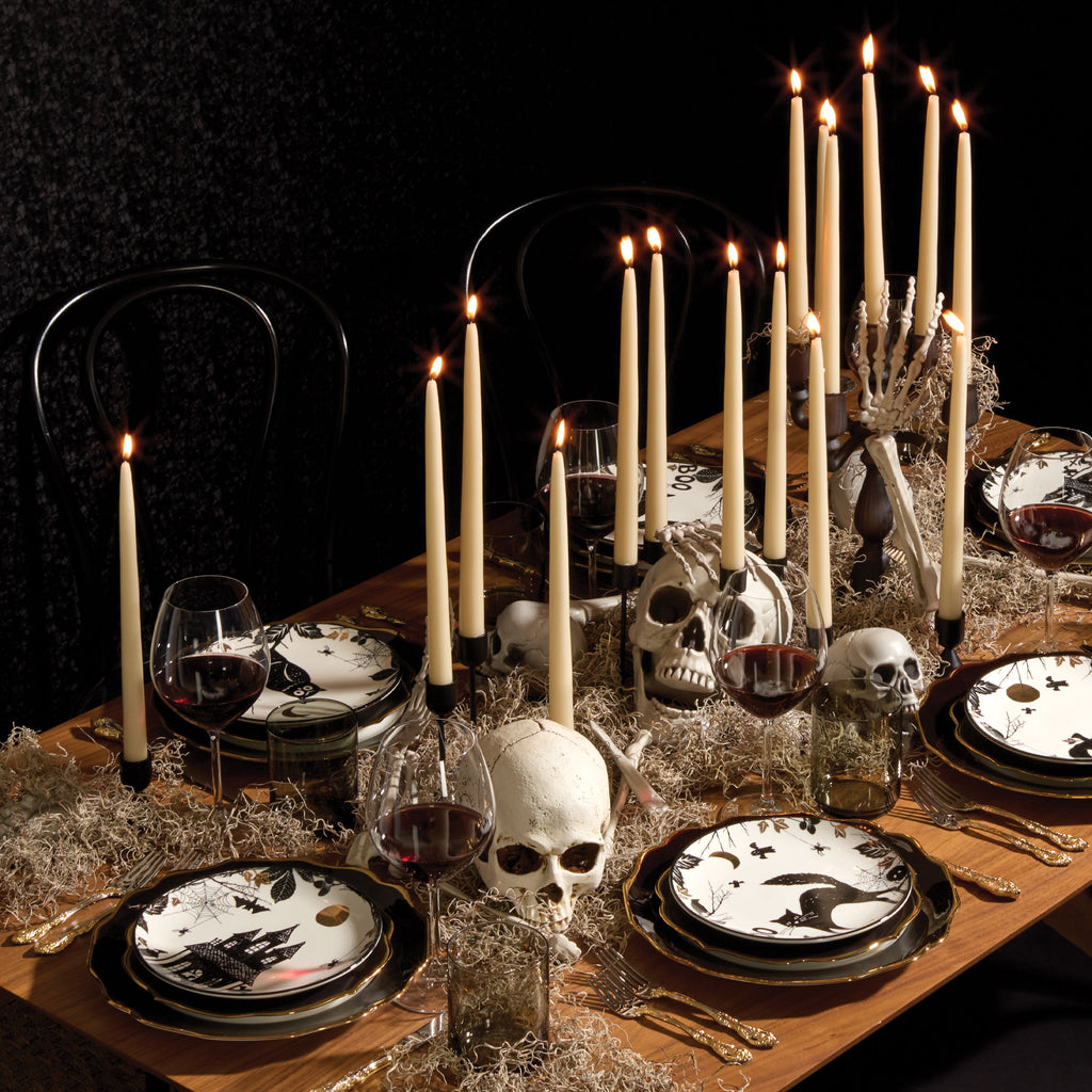 "Dipped 12"" Taper Candle Pair - Parchment"