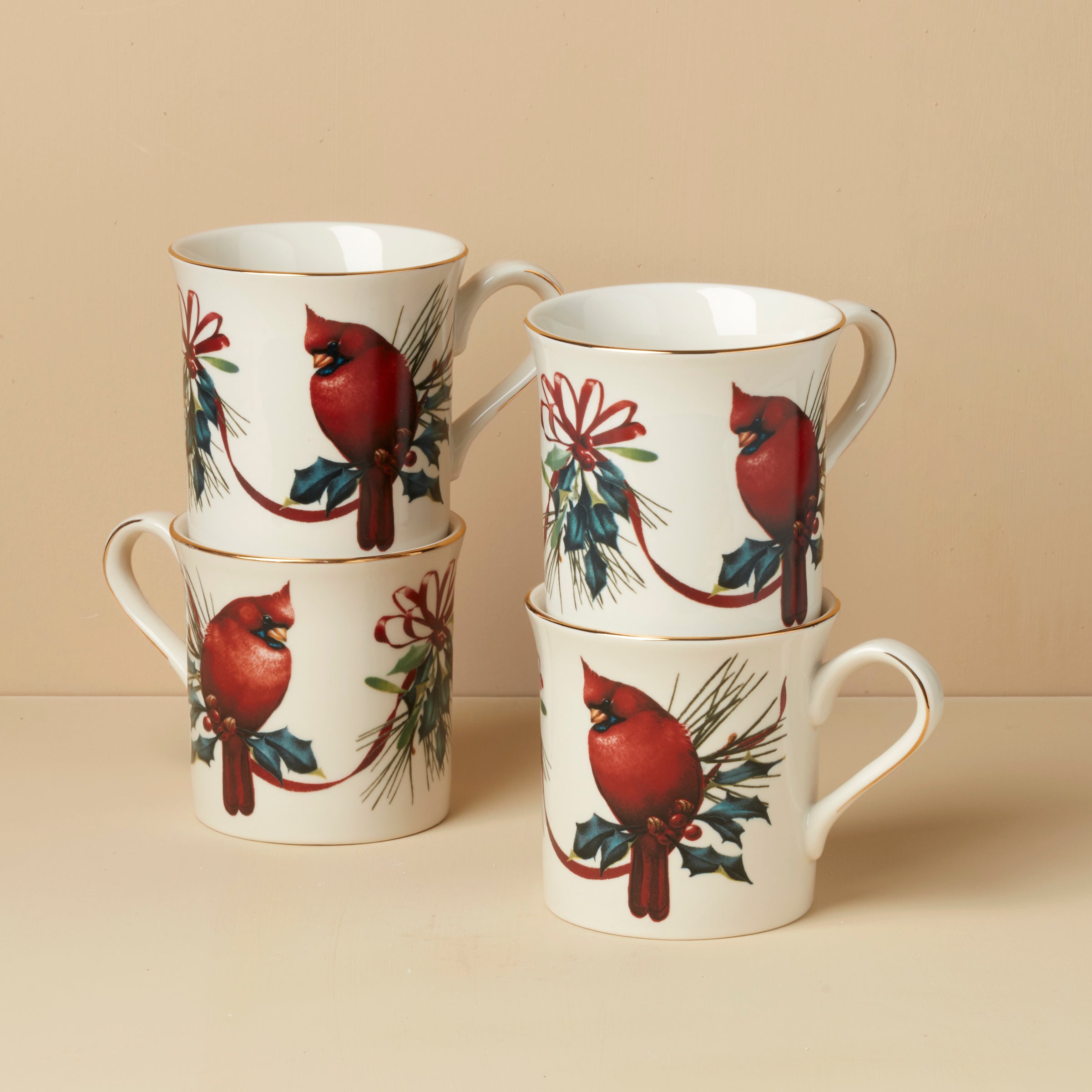 Winter Greetings Mugs - Set of 4