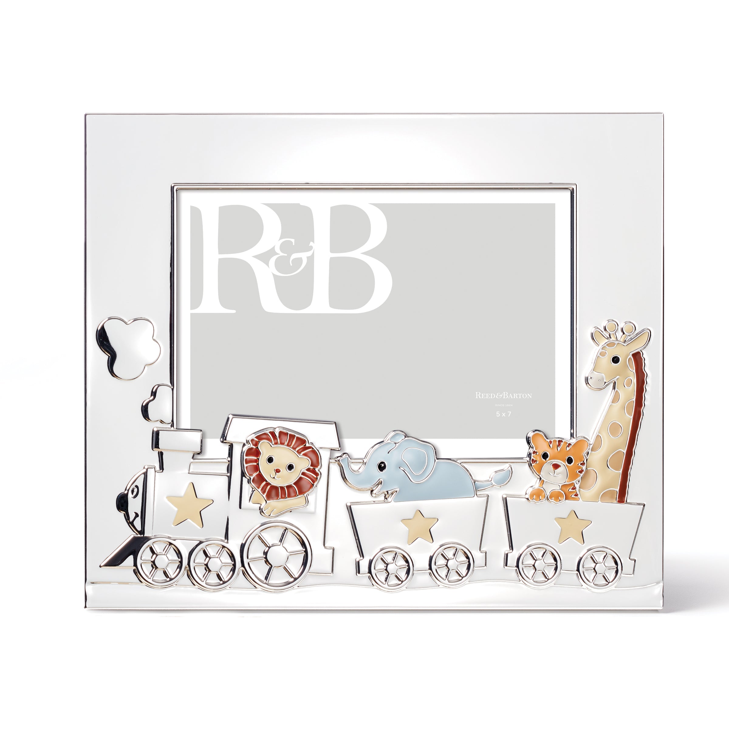 "Animal Train Silverplate 5"" X 7"" Frame"