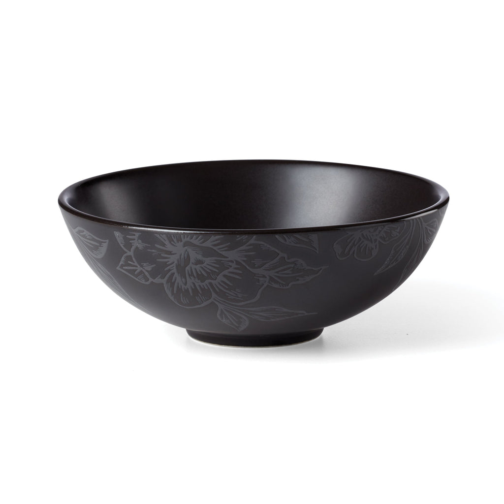 Roseto Charcoal 12-Piece Dinnerware Set