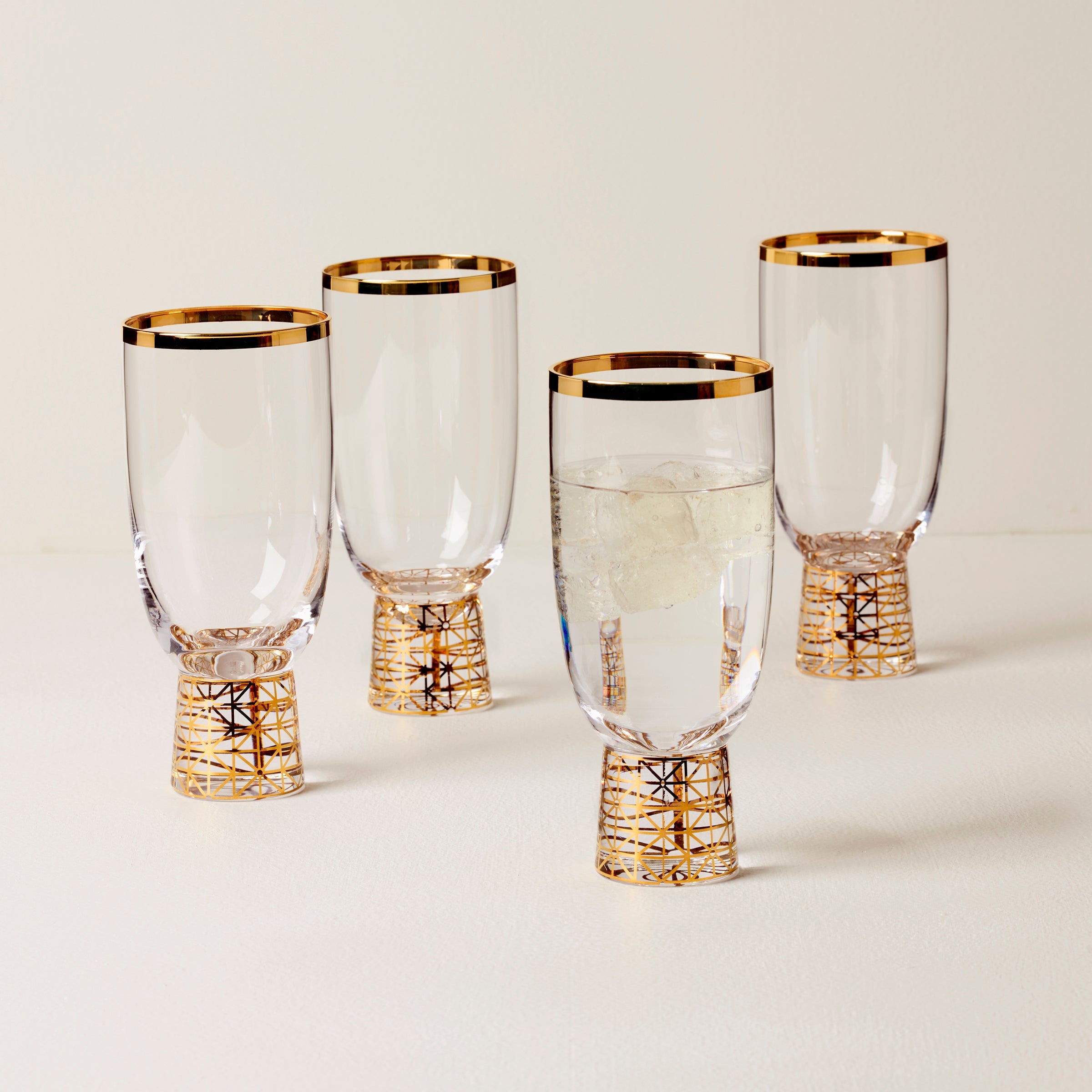 Tuscany Classics Gold Frost All- Purpose Glasses - Set Of 4