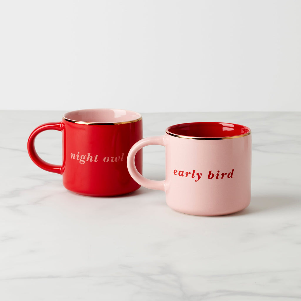 Two of a Kind Early Bird & Night Owl Mugs - Set of 2