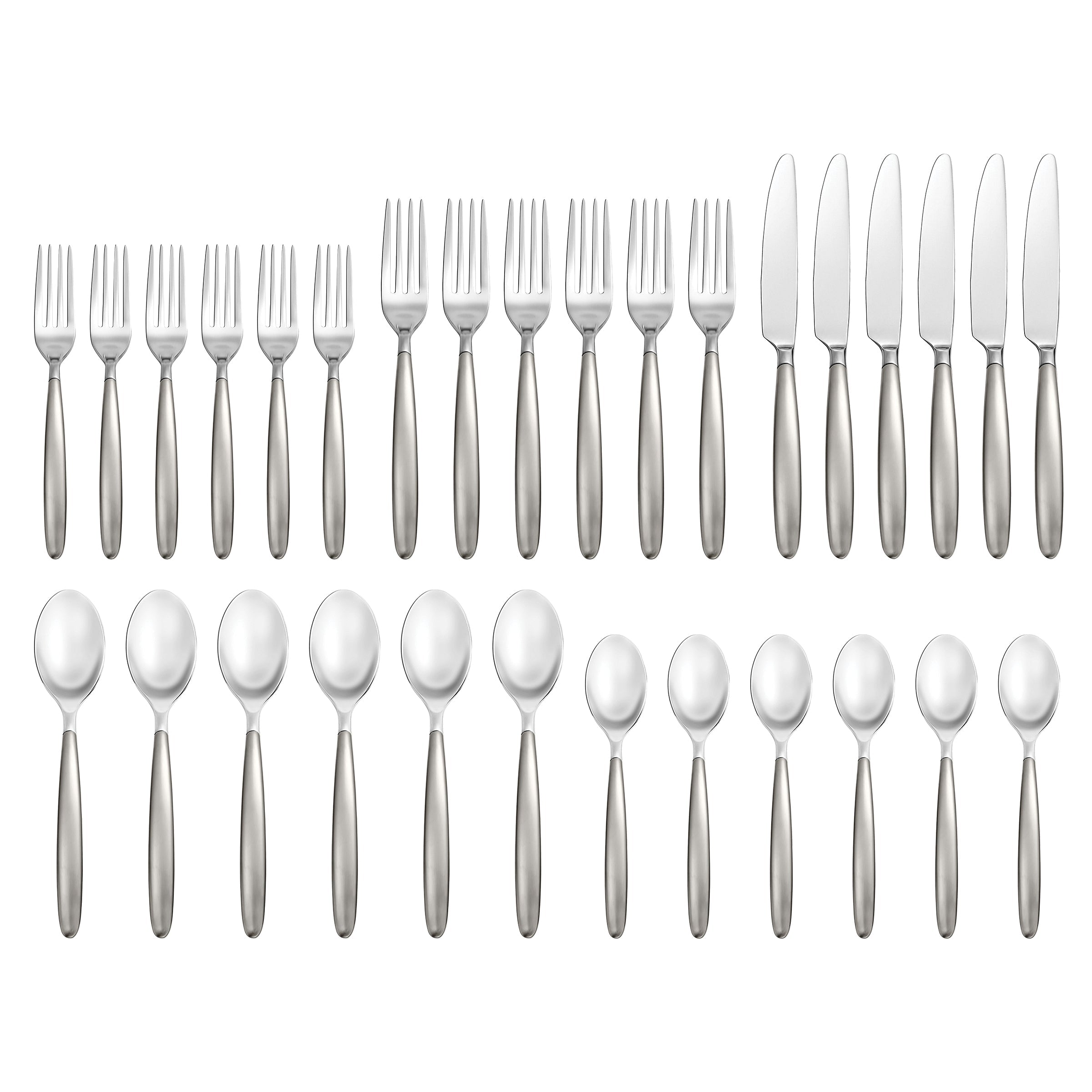 Tidal Frosted 30 Piece Flatware Kit