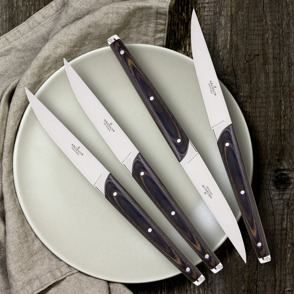 Clevedon Pakkawood  Steak Knives Set of 4