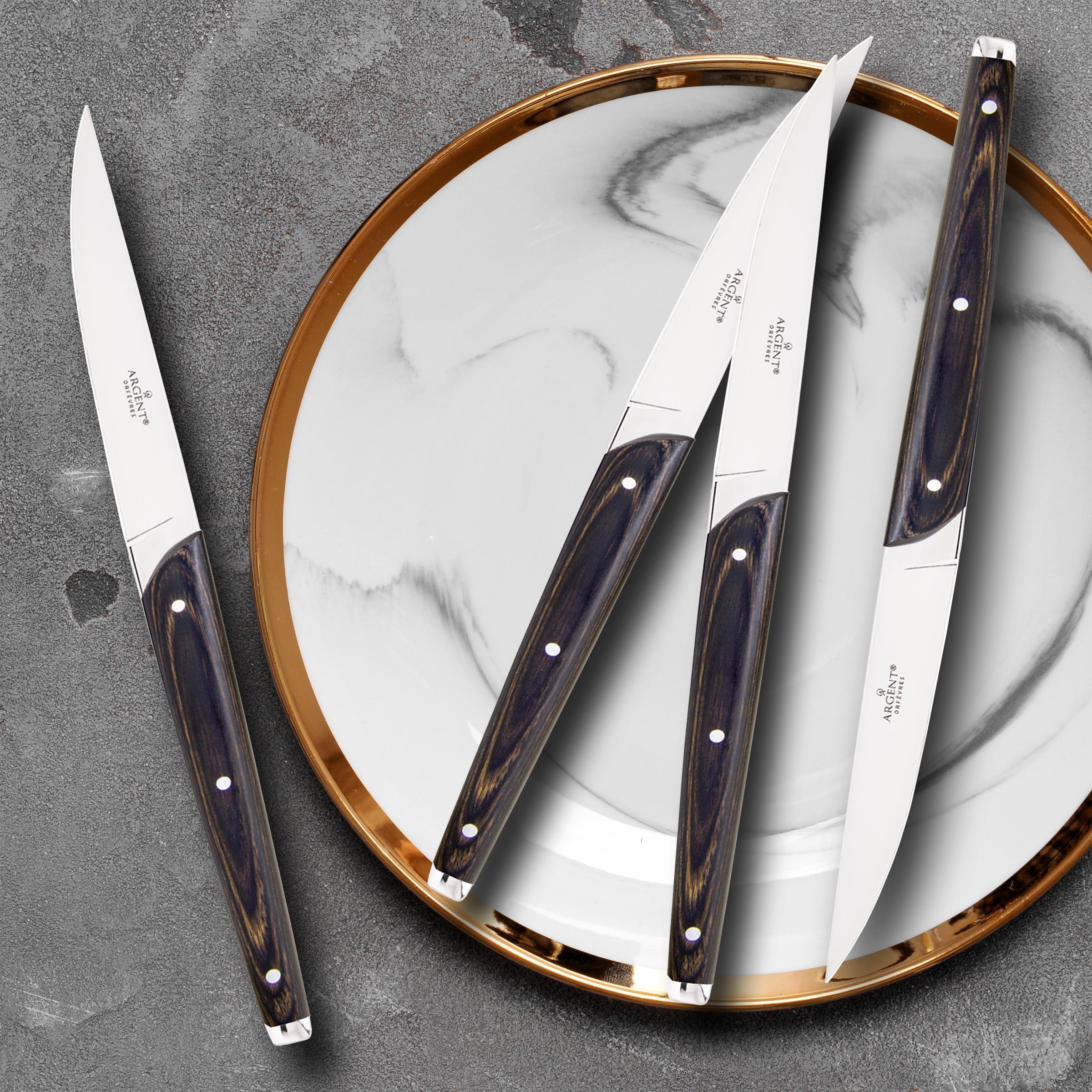 Clevedon Pakkawood  Steak Knives Set of 4