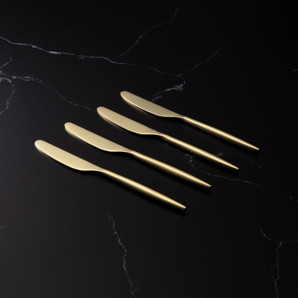 Gaze Champagne Satin Spreader - Set of 4