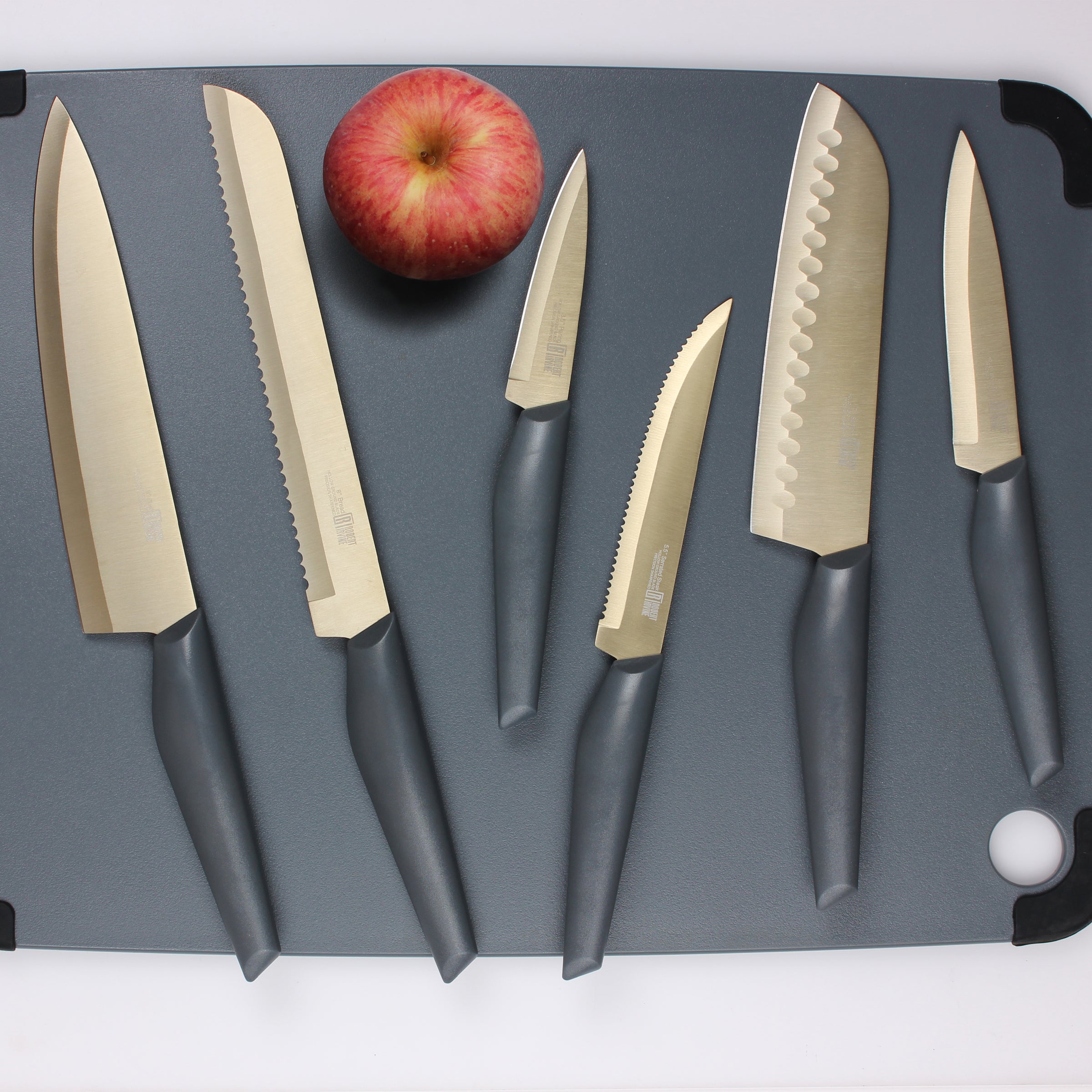 Robert Irvine 10 Piece Cutlery Set - Grey and Champagne