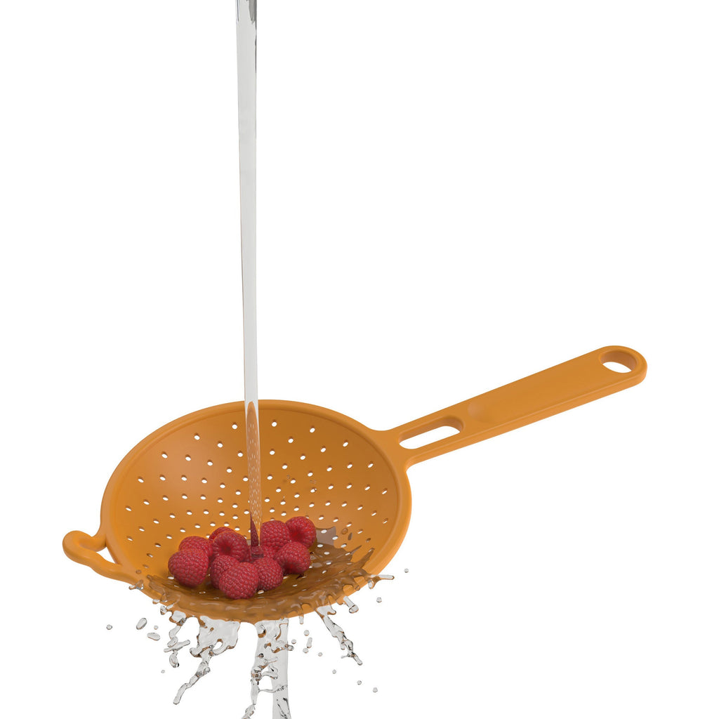 Robert Irvine 2-Piece Silicone Colander Set Orange