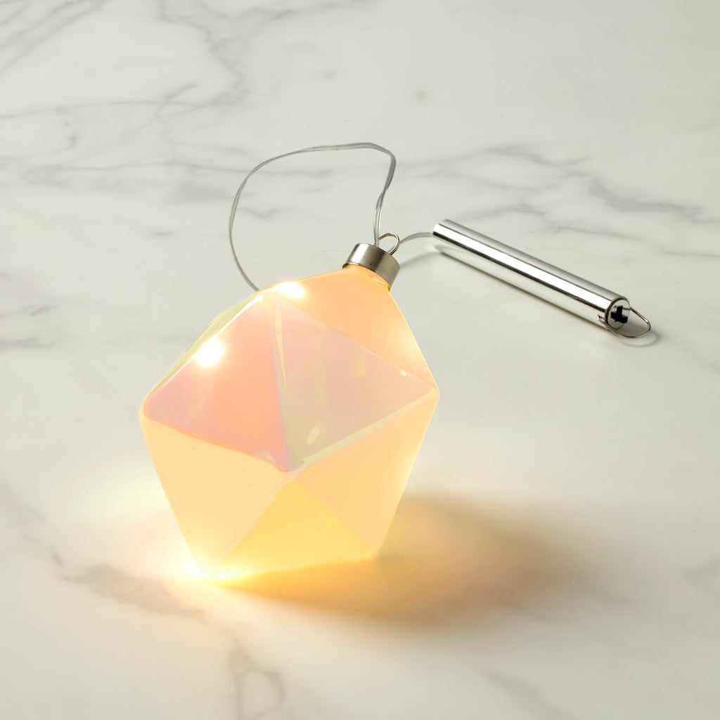 Winter Gems Led Lit Prism Ornament