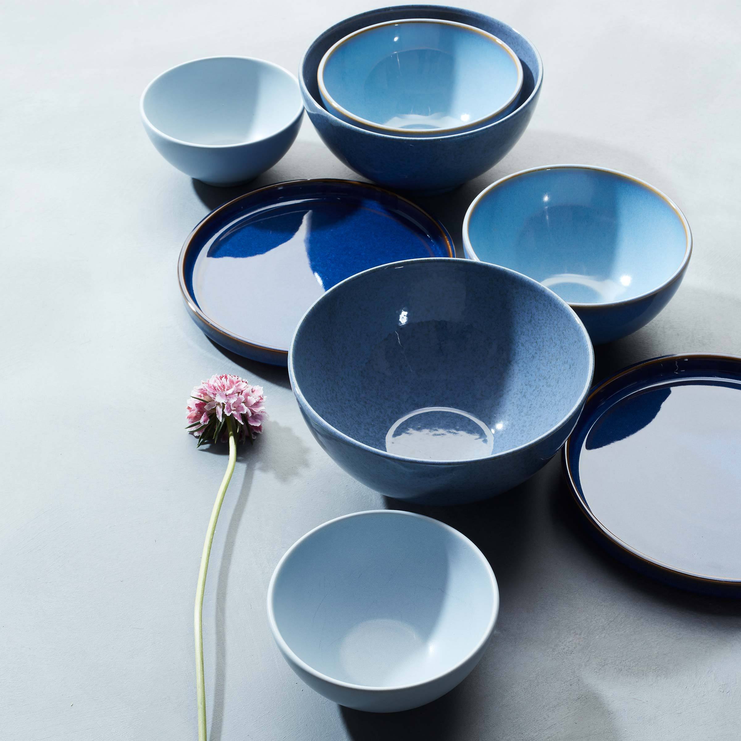 Luna Blue 8-Piece Dinnerware Set