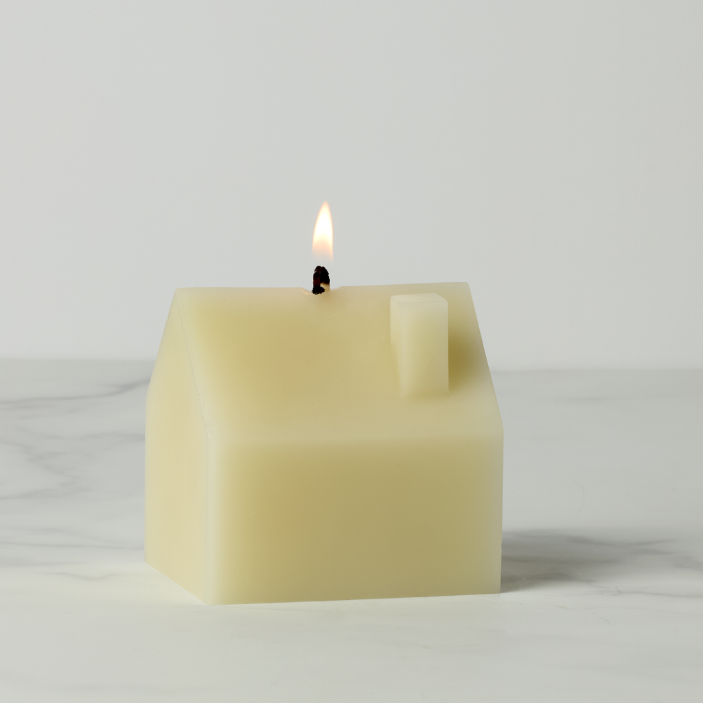 Iconic Small House Candle - Cream