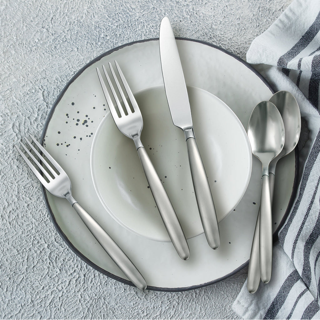 Tidal Frosted 30 Piece Flatware Kit