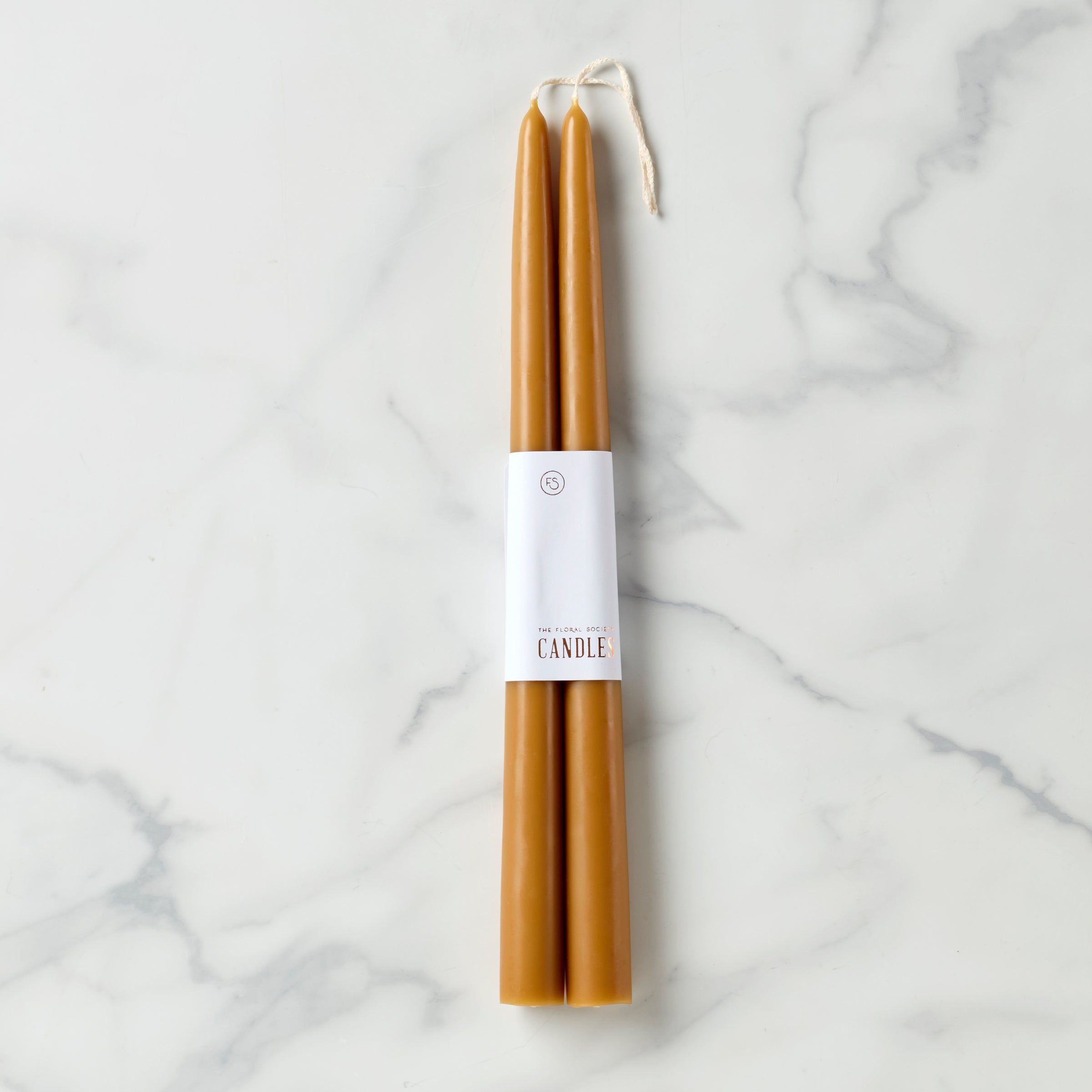 "Dipped 12"" Taper Candle Pair - Miel"