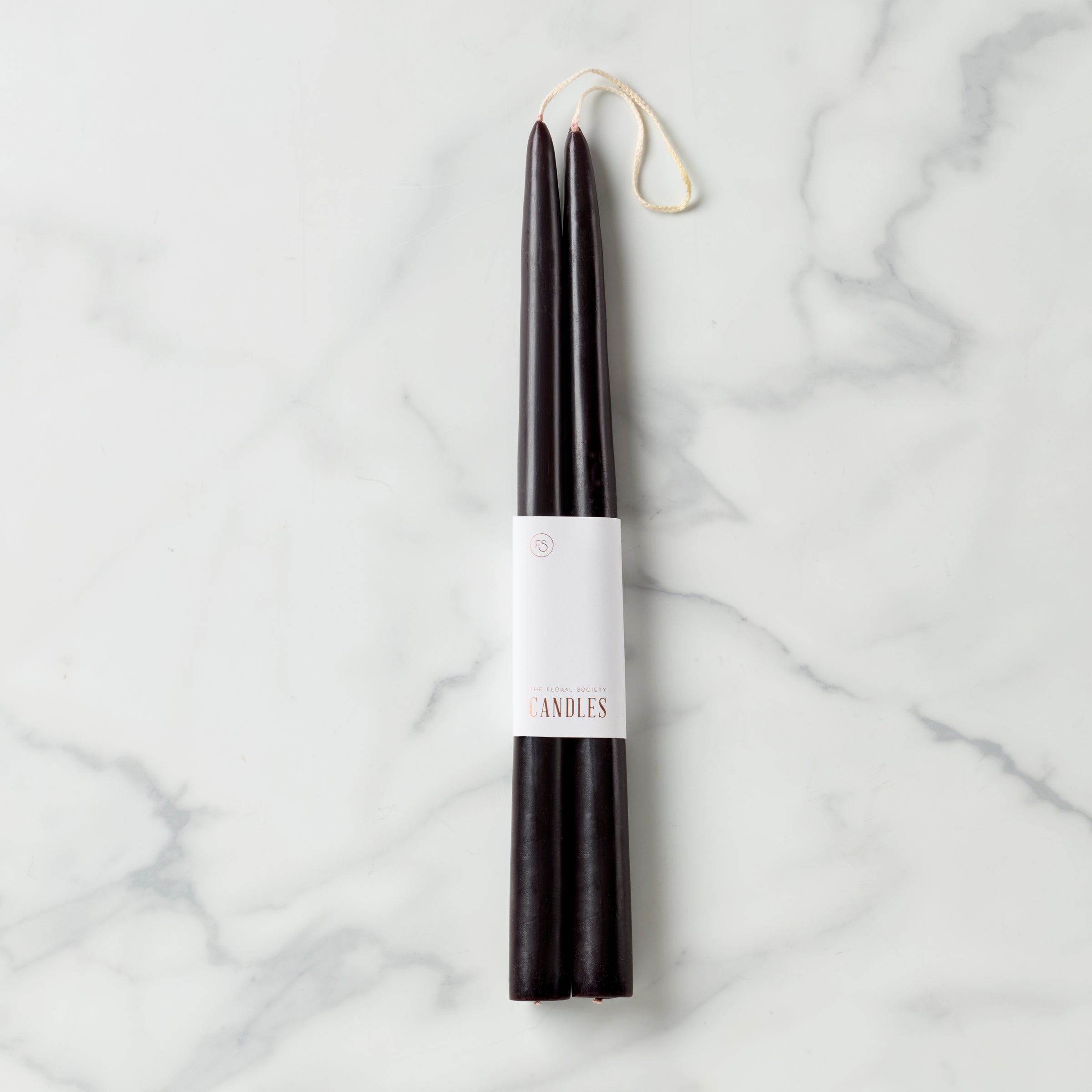 "Dipped 12"" Taper Candle Pair - Smoke"