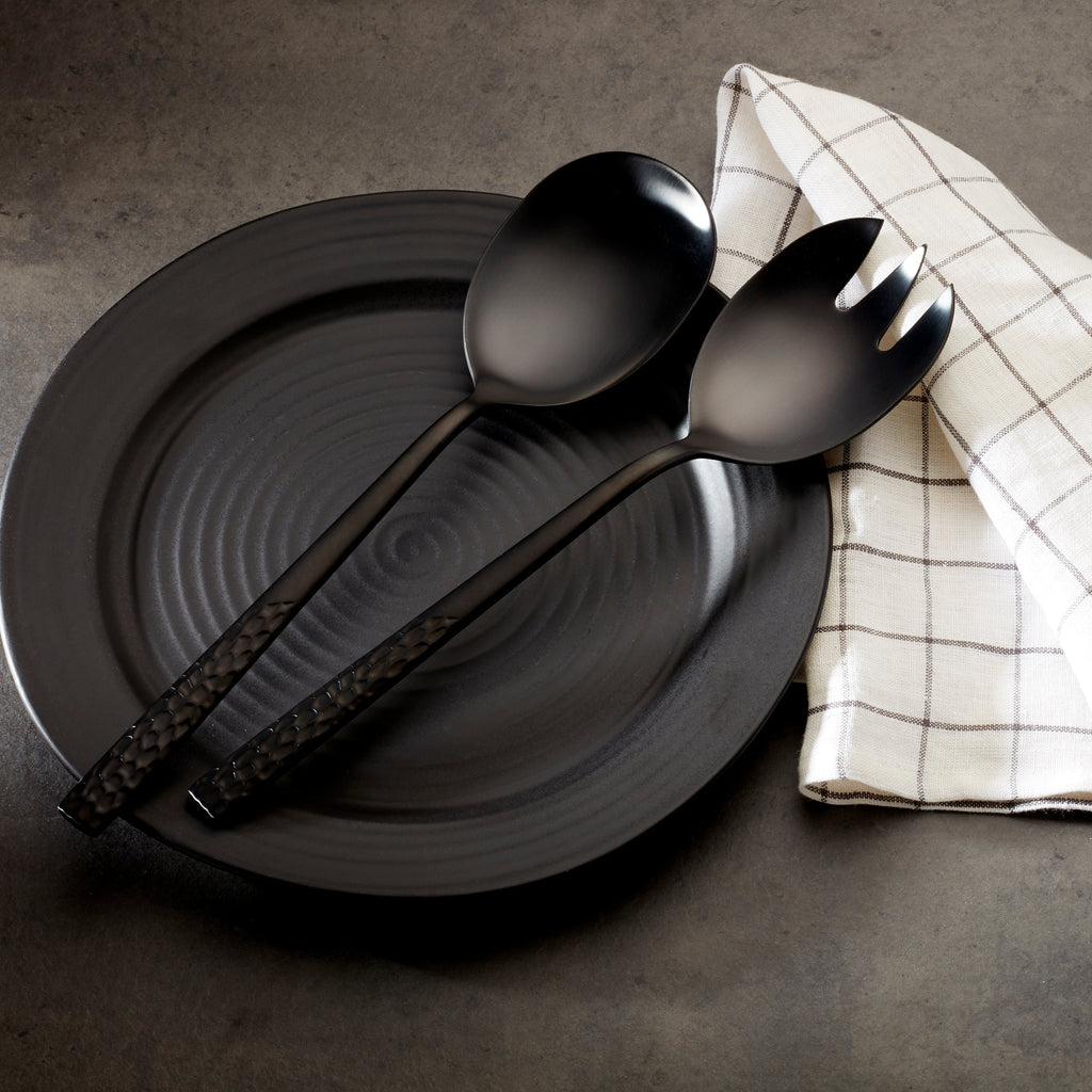 Mezze Midnight 2 Piece Salad Servers
